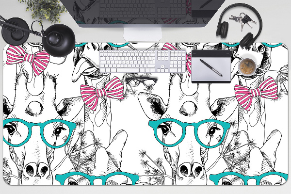 Tappetino da scrivania Giraffa Hipster