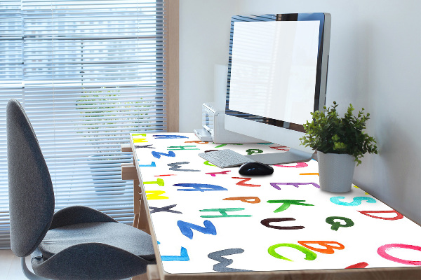 Tappetino da scrivania Lettere Colorate