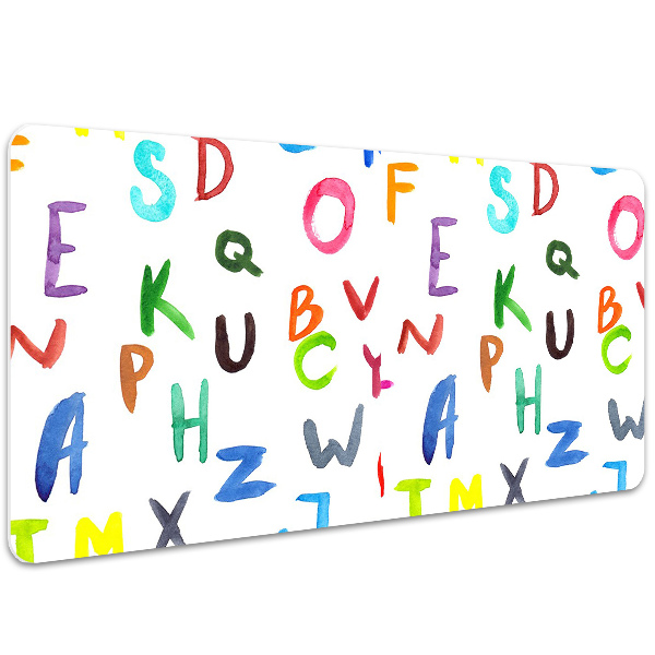 Tappetino da scrivania Lettere Colorate