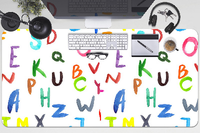 Tappetino da scrivania Lettere Colorate