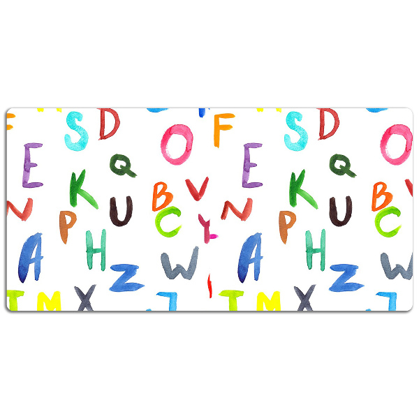 Tappetino da scrivania Lettere Colorate