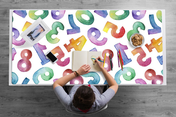 Sottomano da scrivania Lettere Colorate