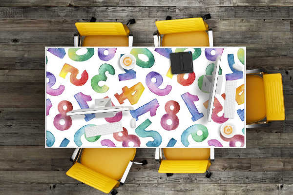 Sottomano da scrivania Lettere Colorate