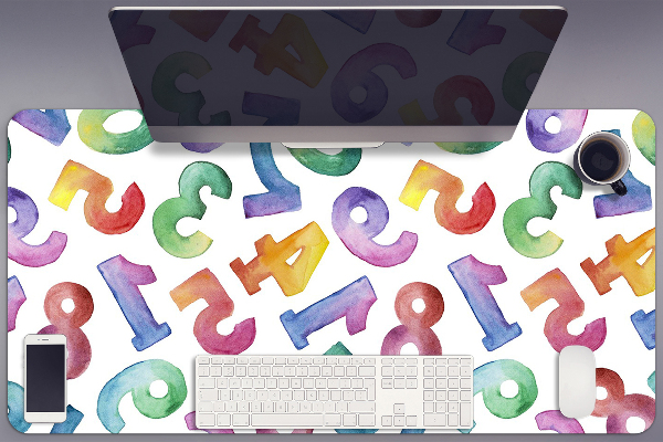 Sottomano da scrivania Lettere Colorate