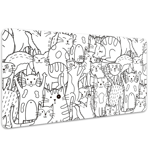 Sottomano da scrivania Gatti In Stile Doodle
