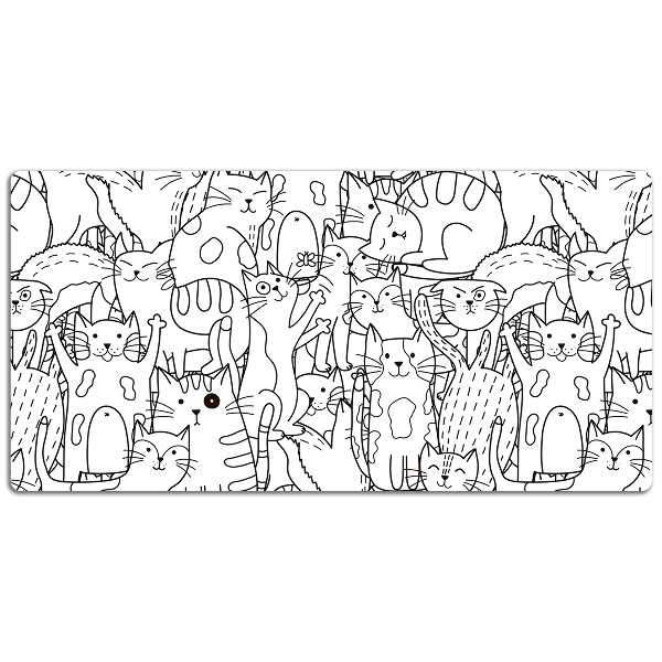 Sottomano da scrivania Gatti In Stile Doodle