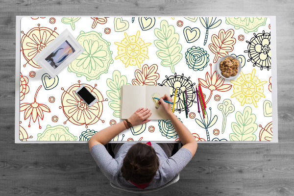 Tappetino da scrivania Fiori E Cuori