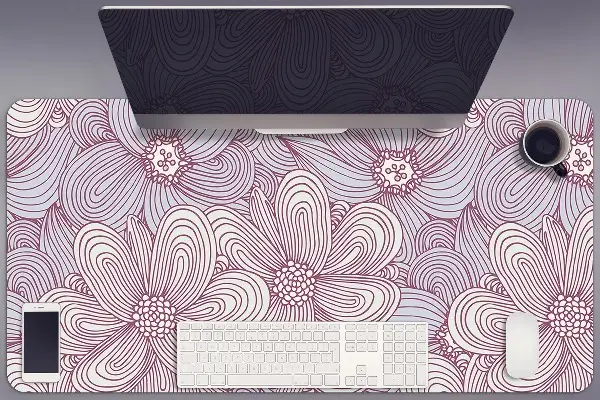 Sottomano da scrivania Doodle Fiori