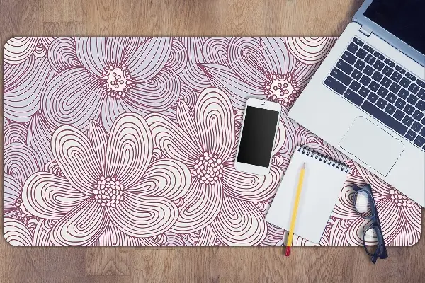 Sottomano da scrivania Doodle Fiori