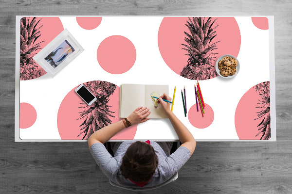 Sottomano da scrivania Ananas Rosa