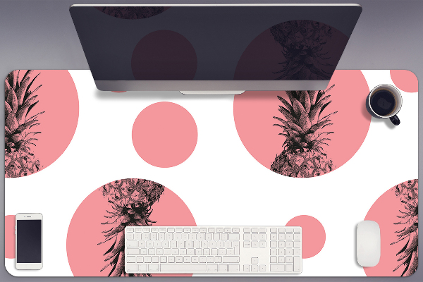 Sottomano da scrivania Ananas Rosa