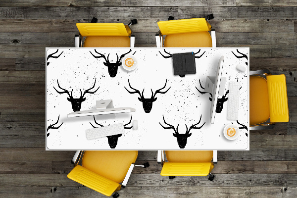 Sottomano da scrivania Pattern Di Cervo Nero