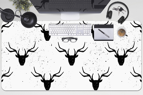 Sottomano da scrivania Pattern Di Cervo Nero