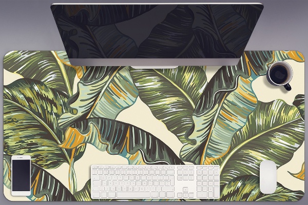 Sottomano da scrivania Foglie Tropicali