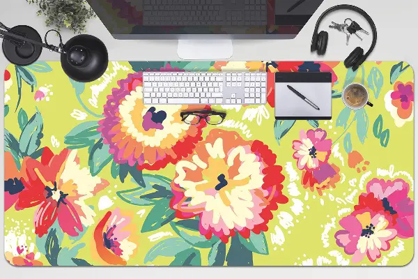 Tappetino da scrivania Fiori Colorati