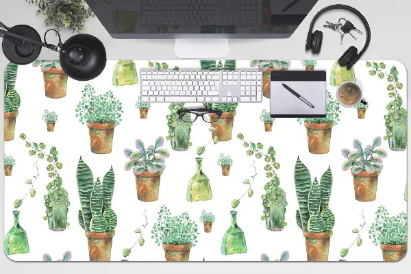 Sottomano da scrivania Cactus Dipinti