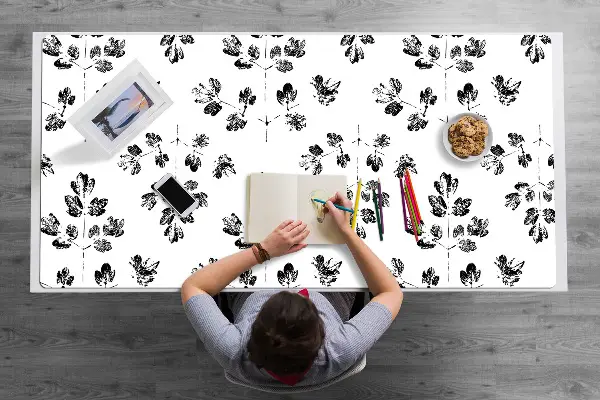 Sottomano da scrivania Pattern In Bianco E Nero
