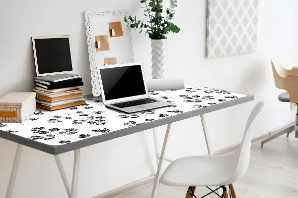 Sottomano da scrivania Pattern In Bianco E Nero
