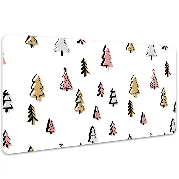 Sottomano da scrivania Alberi Di Natale Pastello