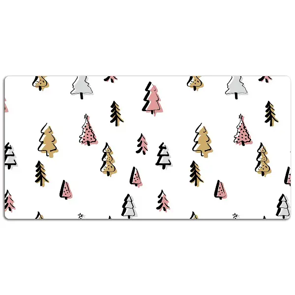 Sottomano da scrivania Alberi Di Natale Pastello