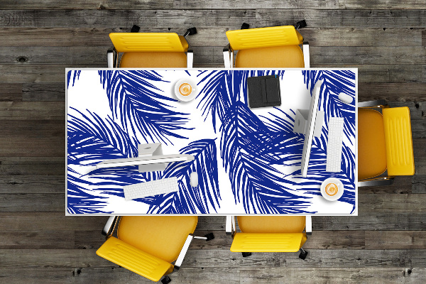 Tappetino da scrivania Foglia Blu Navy
