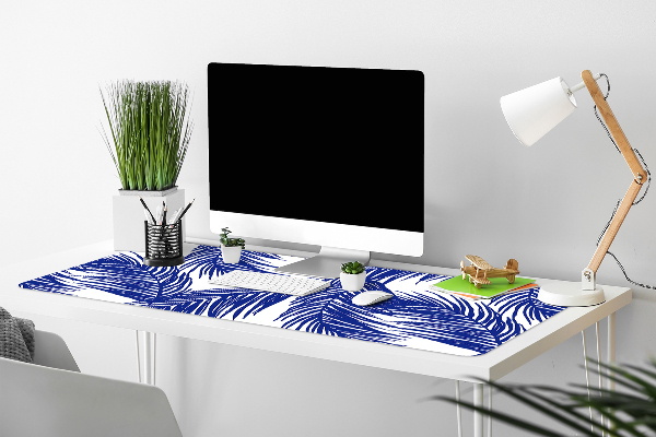 Tappetino da scrivania Foglia Blu Navy