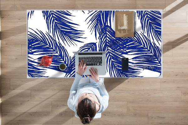Tappetino da scrivania Foglia Blu Navy