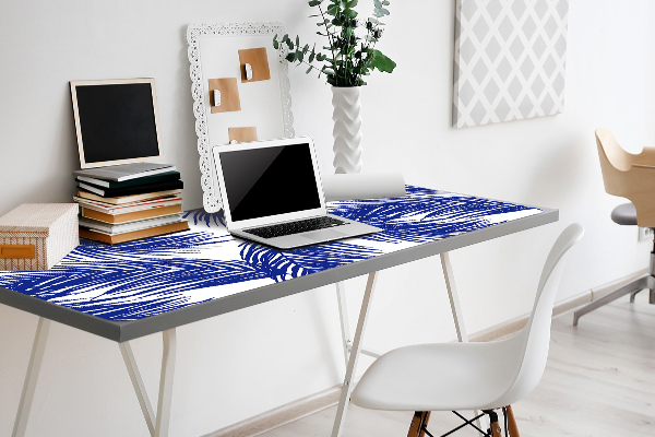 Tappetino da scrivania Foglia Blu Navy