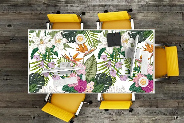 Sottomano da scrivania Fiori Esotici