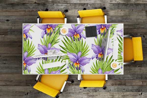 Sottomano da scrivania Fiori Viola