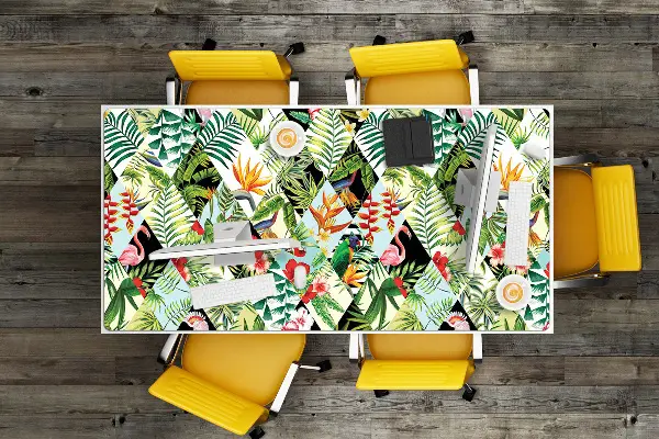 Tappetino da scrivania Fiori E Uccelli