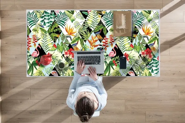 Tappetino da scrivania Fiori E Uccelli
