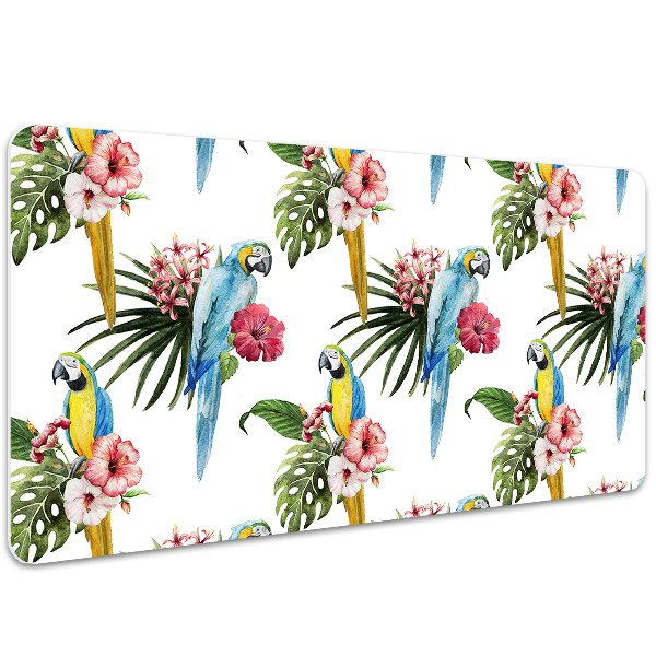 Tappetino da scrivania Pappagalli E Fiori