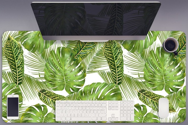 Sottomano da scrivania Foglie Tropicali