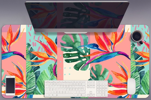 Sottomano da scrivania Mosaico Tropicale