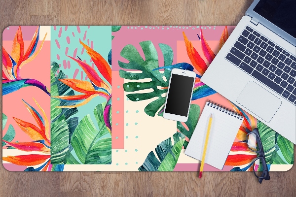 Sottomano da scrivania Mosaico Tropicale