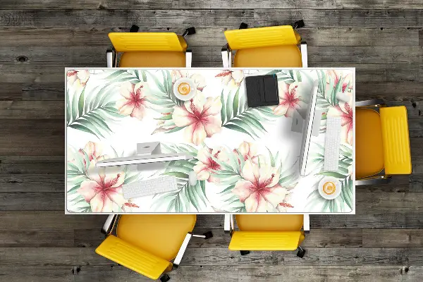 Sottomano da scrivania Fiori Hawaiani