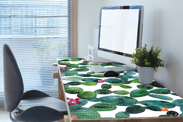 Sottomano da scrivania Cactus Con Fiori