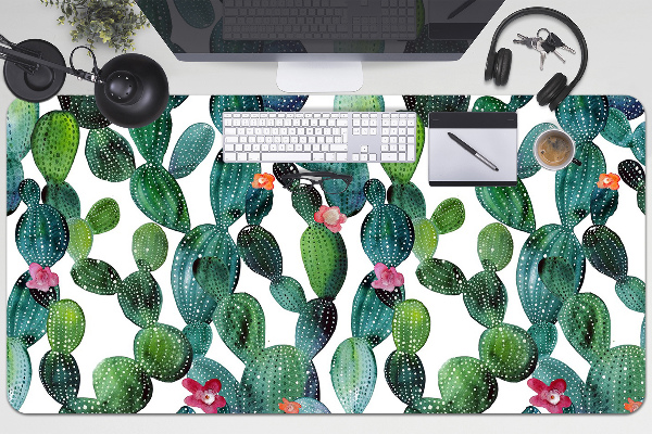 Sottomano da scrivania Cactus Con Fiori