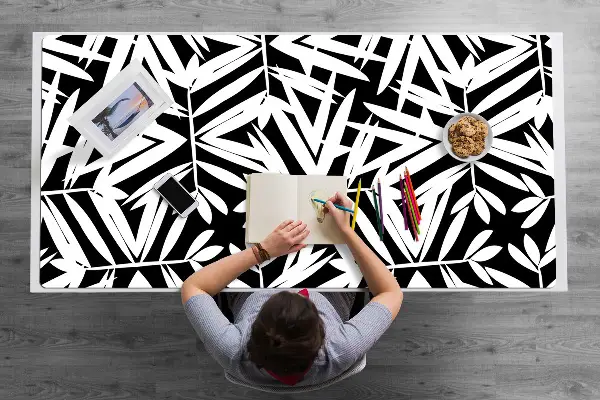 Sottomano da scrivania Pattern In Bianco E Nero