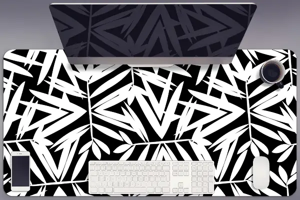 Sottomano da scrivania Pattern In Bianco E Nero