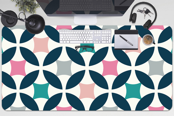 Sottomano da scrivania Pattern Retrò Pastello