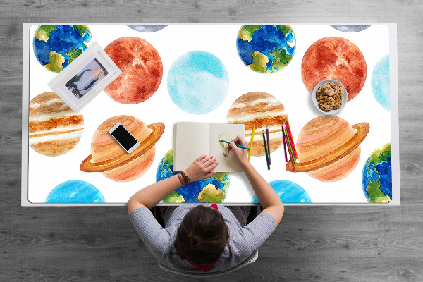 Sottomano da scrivania Pianeti Colorati