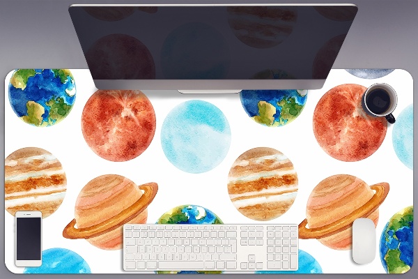 Sottomano da scrivania Pianeti Colorati