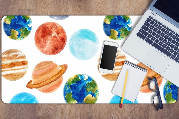 Sottomano da scrivania Pianeti Colorati