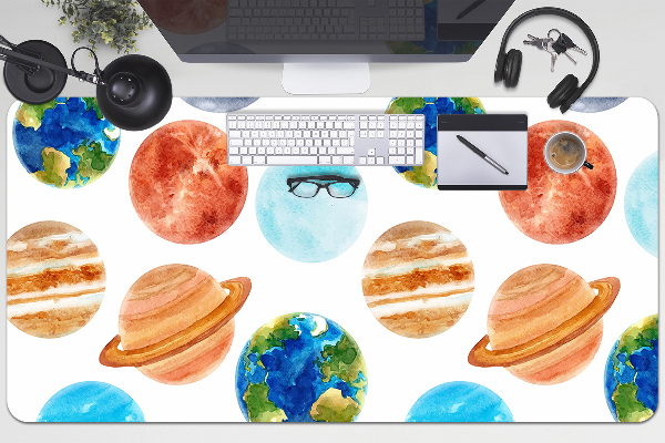 Sottomano da scrivania Pianeti Colorati