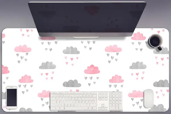 Sottomano da scrivania Nuvole Minimaliste