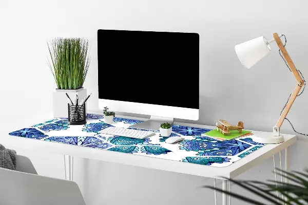 Sottomano da scrivania Fiori Esagonali