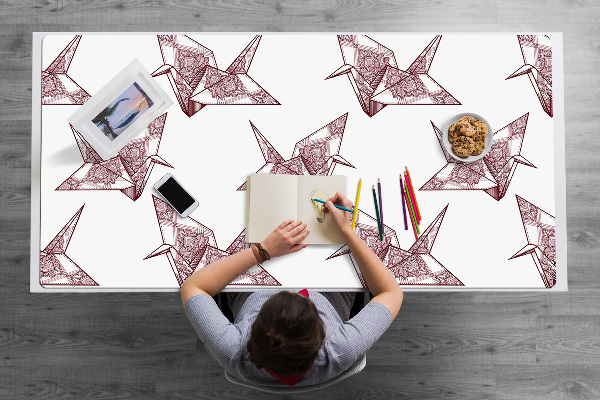 Sottomano da scrivania Uccelli Origami