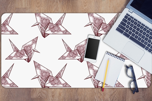 Sottomano da scrivania Uccelli Origami